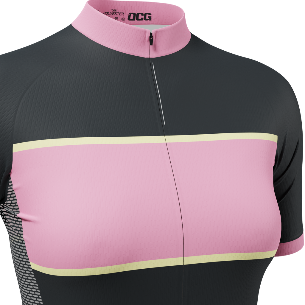 Women's Maxi Retro Stripe Short Sleeve Cycling Jersey