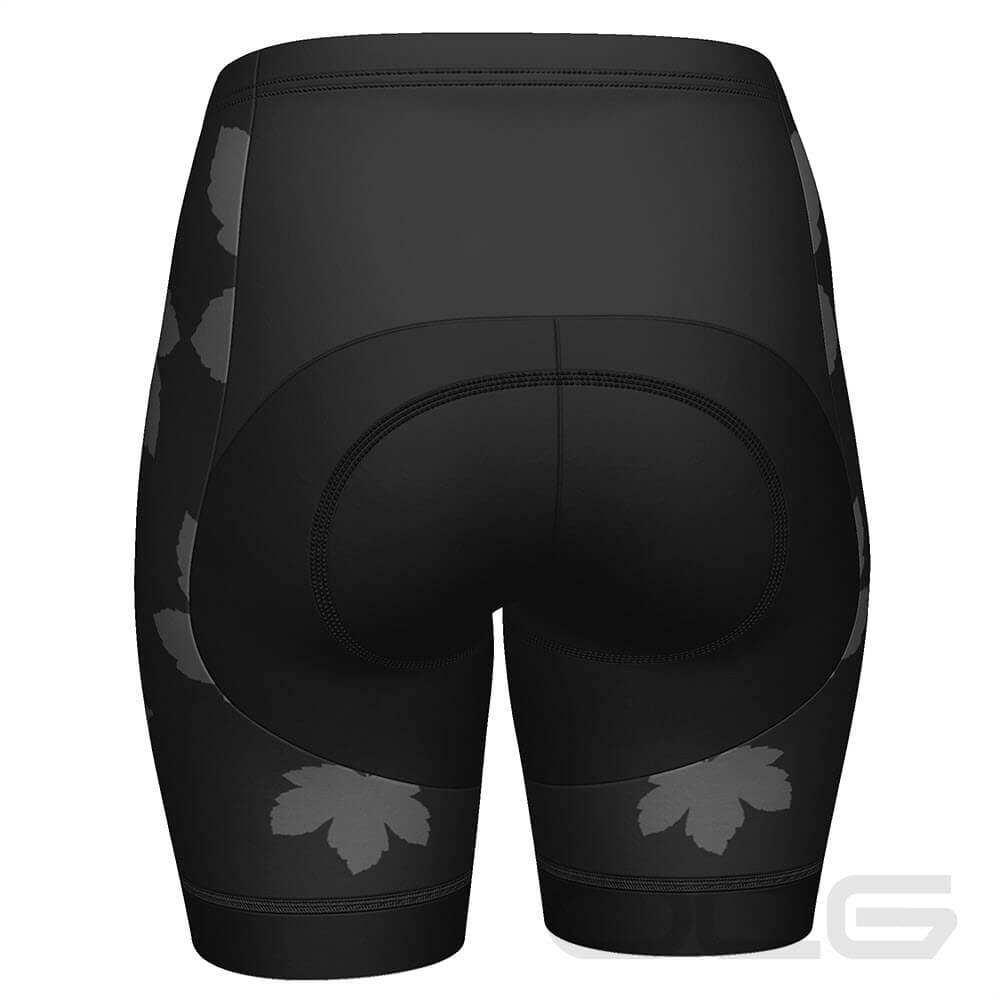 Women's Maple Leaves Gel Padded Cycling Shorts