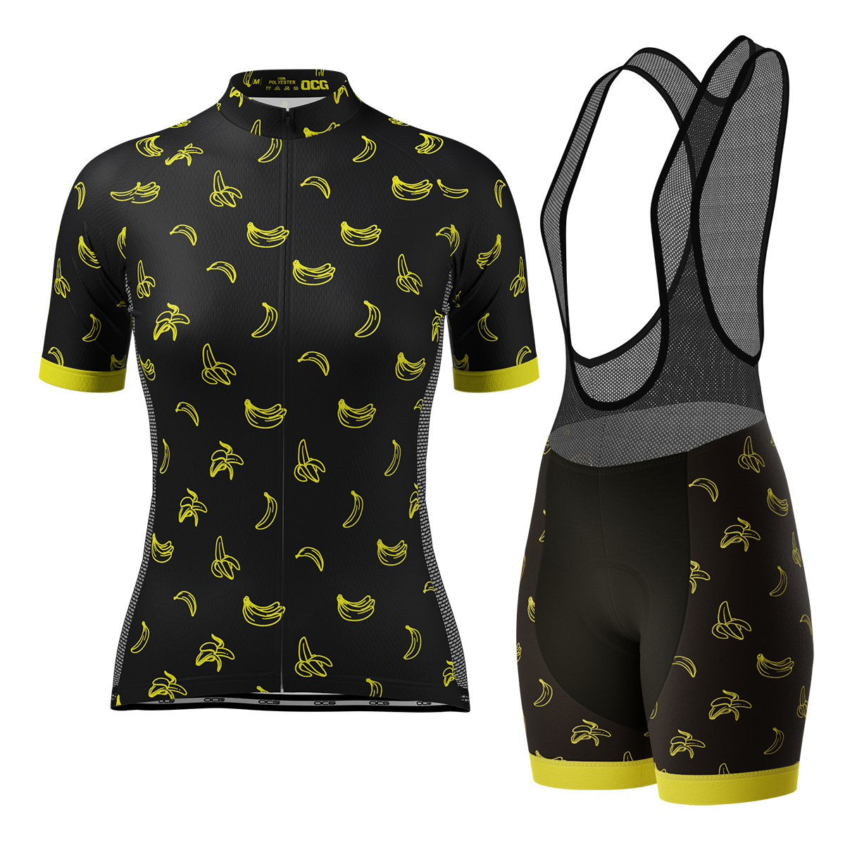 Women's Must Be Bananas 2 Piece Cycling Kit