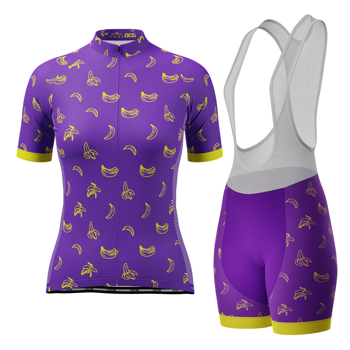 Women's Must Be Bananas 2 Piece Cycling Kit