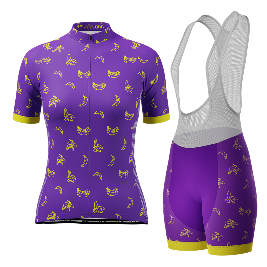 Women's Must Be Bananas 2 Piece Cycling Kit