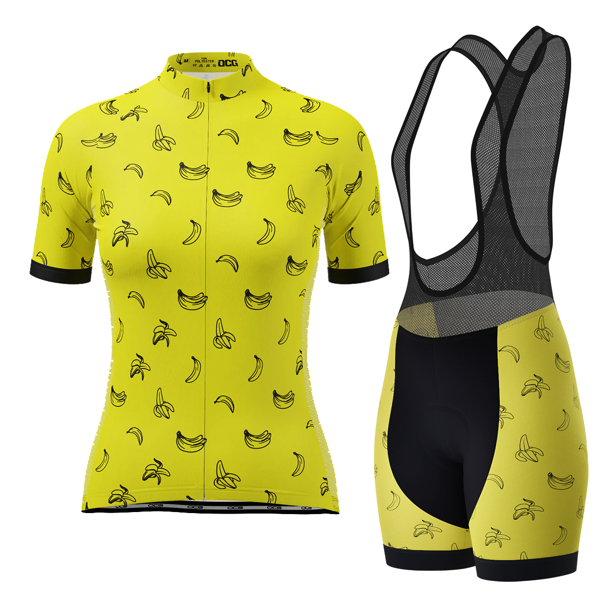 Women's Must Be Bananas 2 Piece Cycling Kit